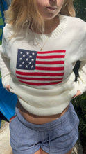 Load image into Gallery viewer, White American Crewneck