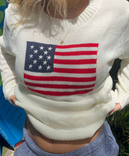 Load image into Gallery viewer, White American Crewneck