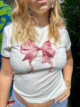 Load image into Gallery viewer, Coquette Bow Baby tee