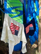 Load image into Gallery viewer, Blue American Flag Crewneck