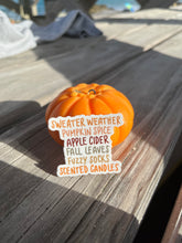 Load image into Gallery viewer, Fall List Sticker