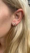 Load image into Gallery viewer, Pearl Bow Earrings
