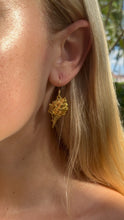 Load image into Gallery viewer, Gold seashell earrings
