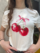 Load image into Gallery viewer, Cherry baby tee
