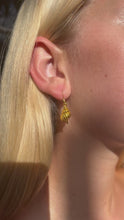 Load and play video in Gallery viewer, Gold shell earrings
