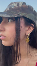 Load and play video in Gallery viewer, Gold seashell earrings
