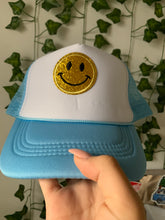 Load image into Gallery viewer, Smiley Blue Hat
