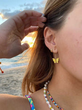 Load image into Gallery viewer, Yellow Butterfly Earrings
