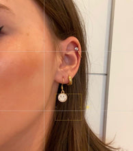 Load image into Gallery viewer, White Smiley Face Earrings
