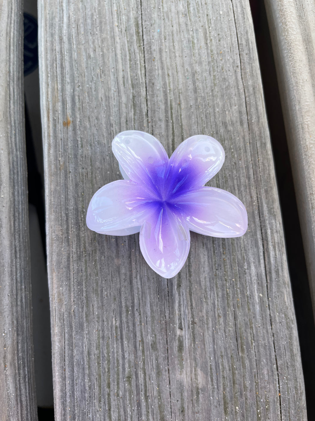Hibiscus Purple HairClip