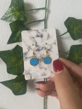 Load image into Gallery viewer, Blue Smiley Earrings
